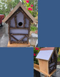 Jean Long rustic birdhouse w/ universal 1.5" hole