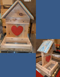 Jean Long rustic dual platform feeder