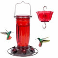 Glass Hummingbird Feeder w/moat