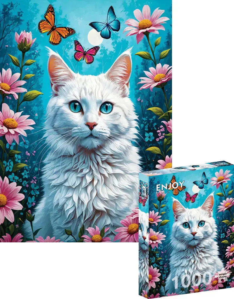 White Cat | 1000 Piece | AI Assistance