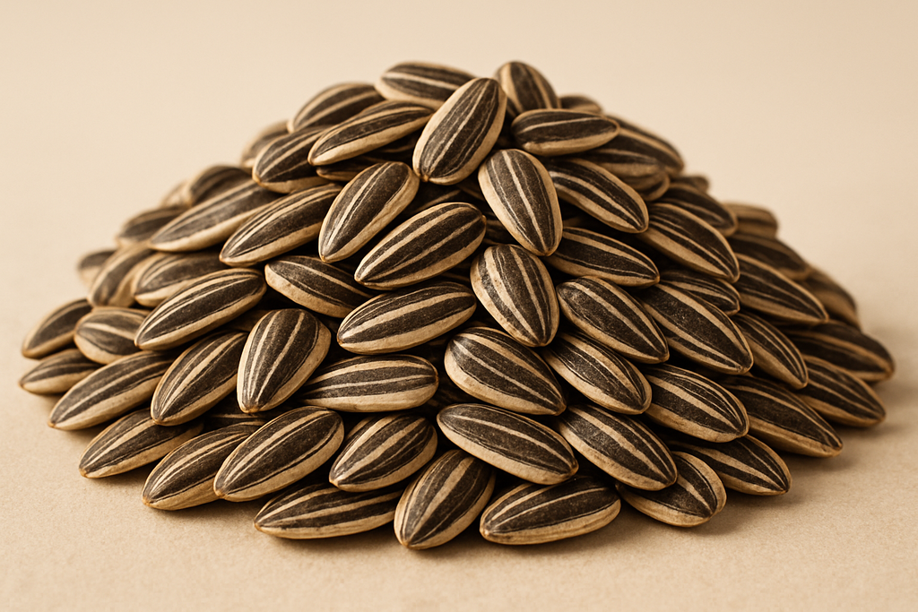 pile of striped sunflower seed
