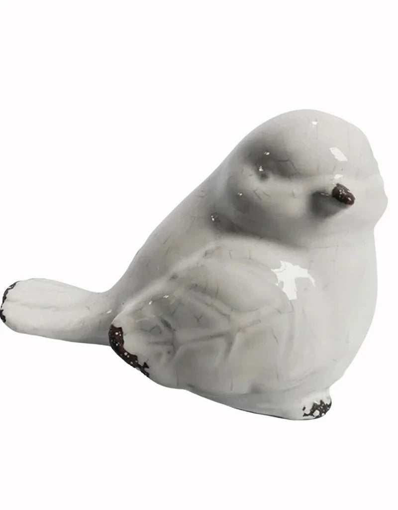 WHITE ASS'T CERAMIC BIRDS