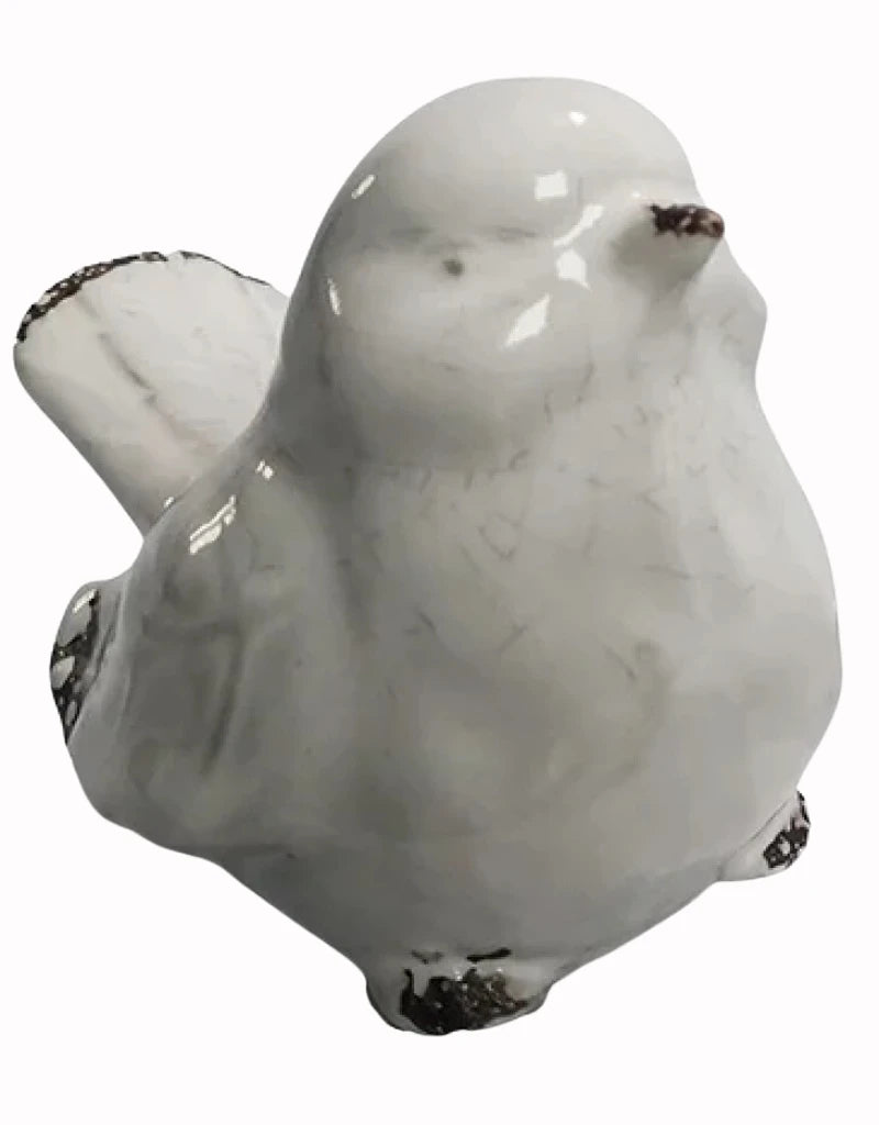 WHITE ASS'T CERAMIC BIRDS