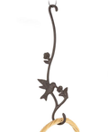 Hummingbird S Hook Cast iron 17"H