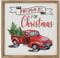 Home for Christmas, 16" Wood and Metal Holiday Wall Decor