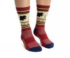 Unisex Beaver Mid-Calf Midweight Hiking Socks | Cushioned Camping Socks 🍁
