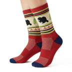 Unisex Beaver Mid-Calf Midweight Hiking Socks | Cushioned Camping Socks 🍁