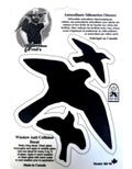 Bird Alert Decal. Made in Canada