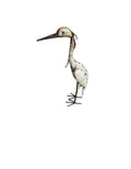 Small Upcycled Metal Heron – Handmade Art